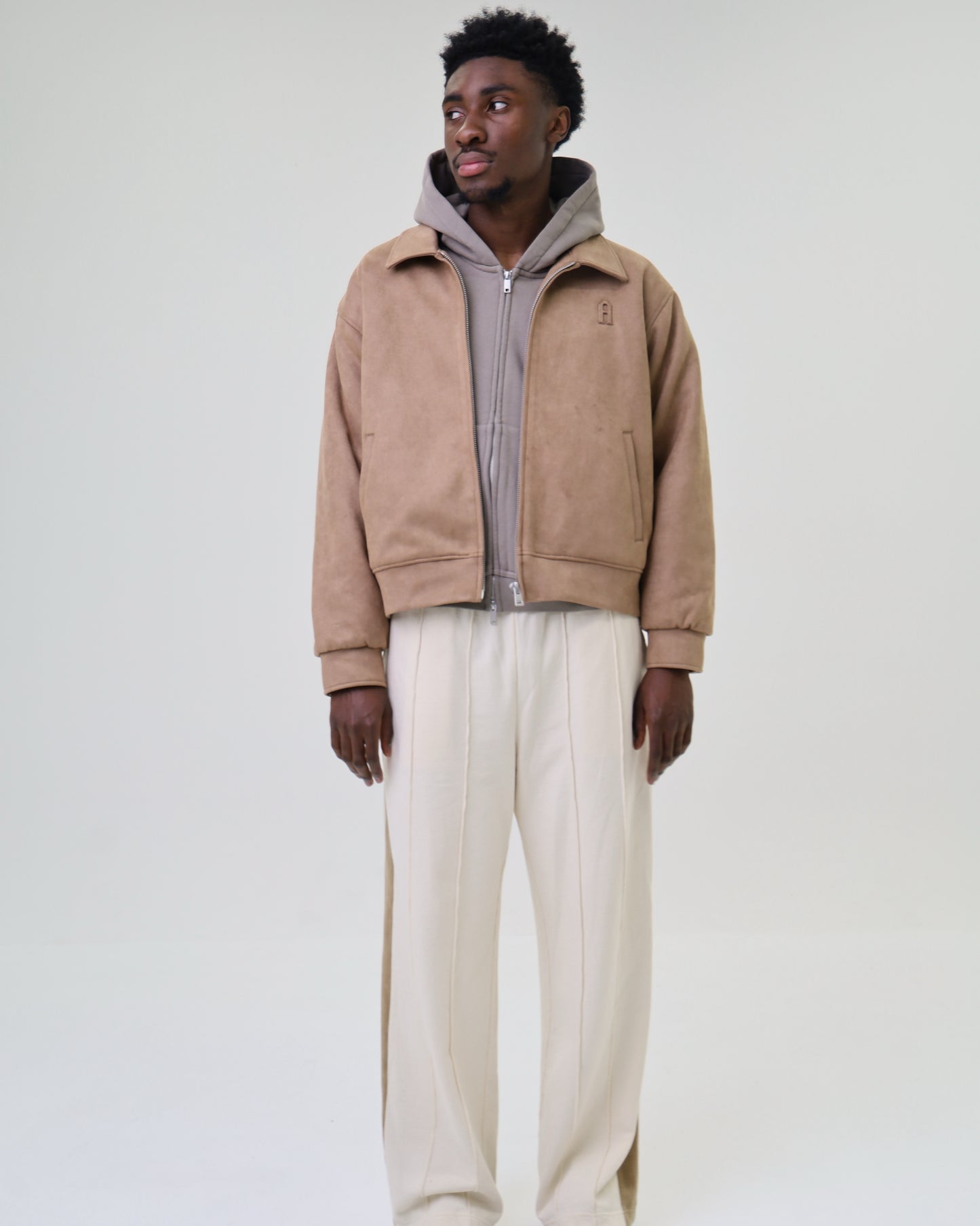 Embossed Suede Jacket